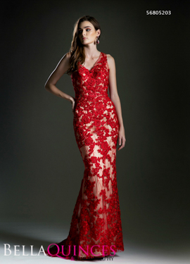 5203 prom dress red bella quinces photography