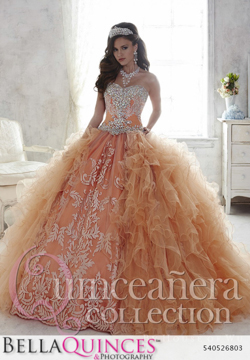 26803 peach quinceanera collection bellaquinces photography