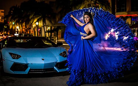 quinceanera nigth shoot in miami