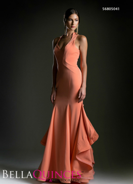 5041 prom dress peach bella quinces photography